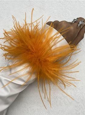 啪啪圈羽毛服装搭配辅料袖口饰品