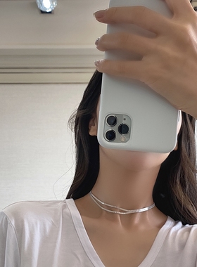 INNOSENSE重工强推两戴锁骨链纳米镀白银新款潮小众设计项链