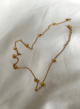 小爱心锁骨链Innosense金属女