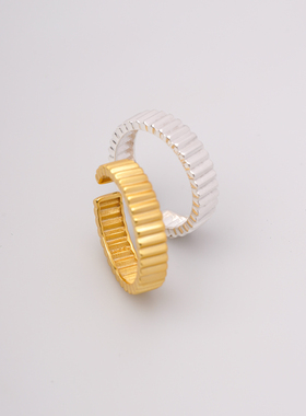 925银小众设计师款齿轮造型戒指