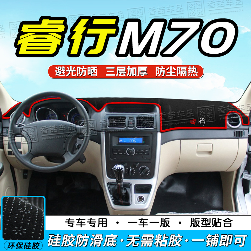 23款长安睿行M60/M70/M80/M90中控仪表台防晒避光垫S50V改装配件-图2