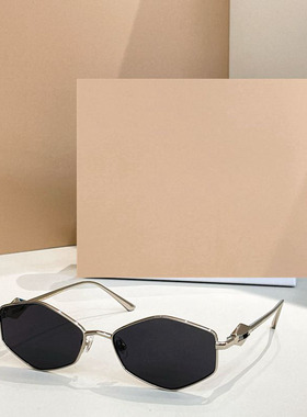 金属多边形遮阳太阳镜男女款时尚