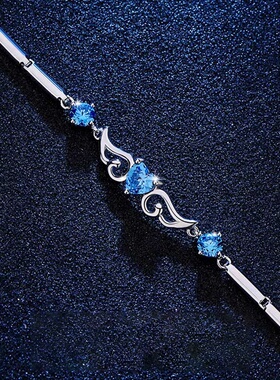 天使之翼手链女925纯银ins小众设计学生森系闺蜜手镯手饰生日礼物