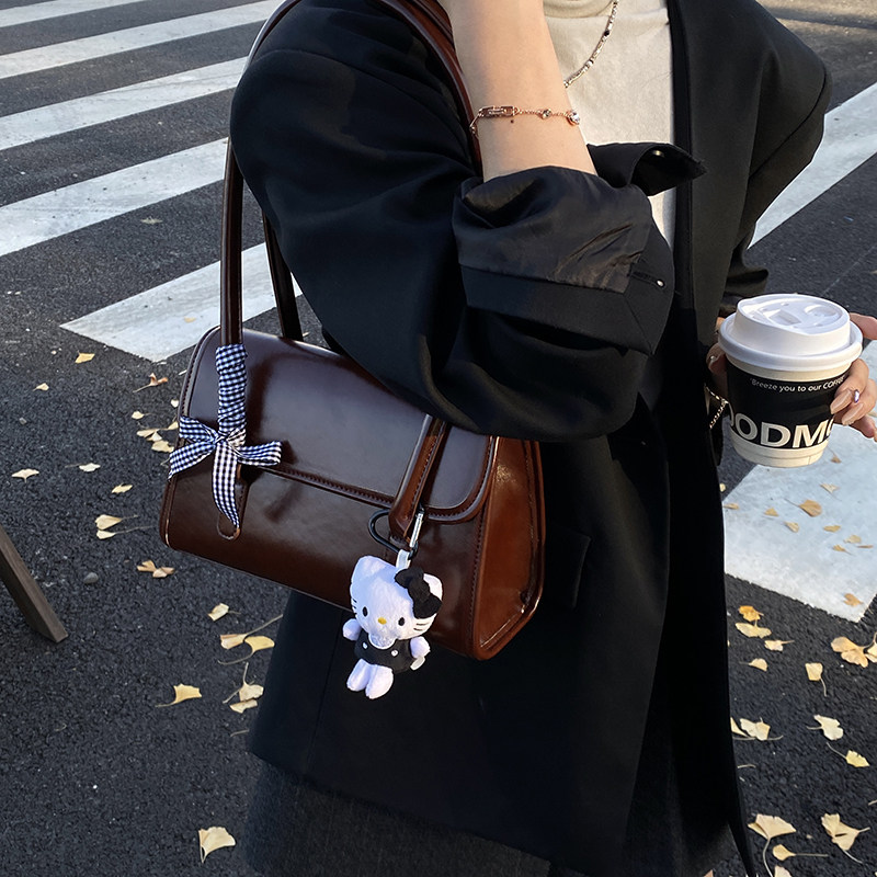 韩国小众设计包包女2025秋新款潮复古高级感洋气大容量手提腋下包,淘宝优惠券,粉丝福利购,淘宝优惠卷