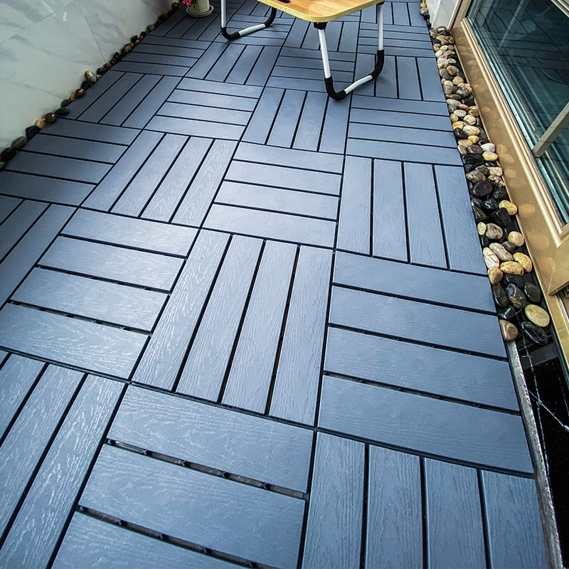 阳台生态防腐塑木地板户外露台花园浴室自铺庭院木地板塑料地板 洁迈地板 淘优券