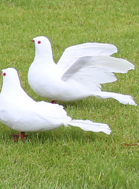 仿真婚庆商场绿植和平鸽
