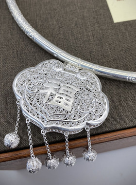 大银家足银女性古风民族风璎珞