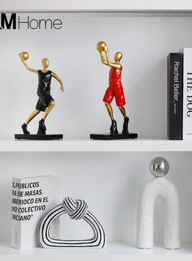 运动人物足球摆件手办模型