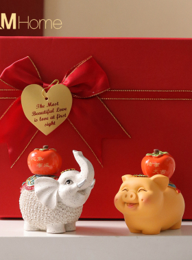 诸事顺利国潮摆件大象小猪