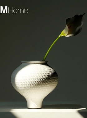 意式轻奢装饰陶瓷花瓶摆件高级感