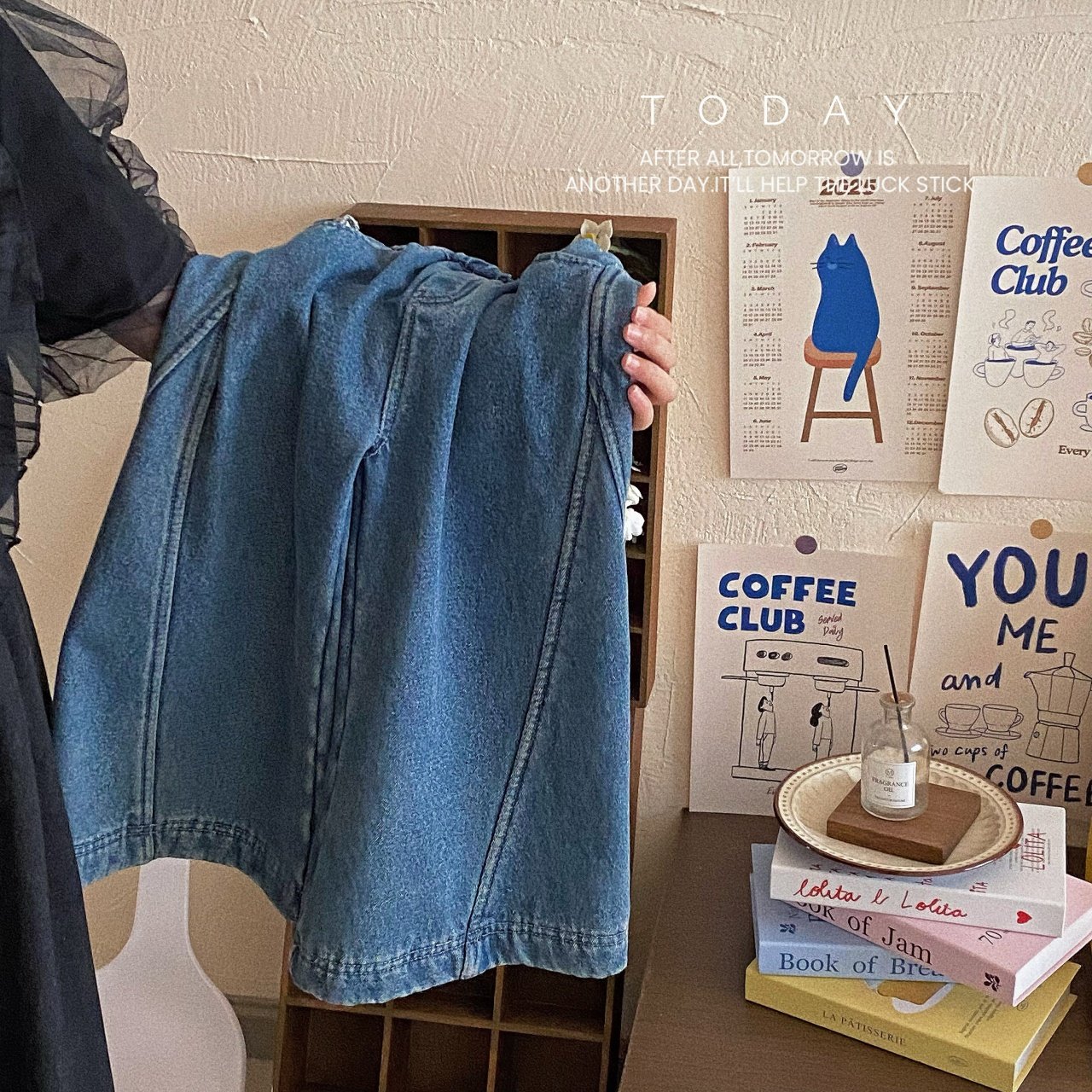 女童牛仔裤2025秋冬新款加绒韩版洋气裤子外穿女宝百搭阔腿裤,淘宝优惠券,粉丝福利购,淘宝优惠卷