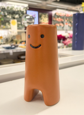 宜家弗洛维希创意花瓶客厅摆件家居装饰品插花花瓶石瓷国内代购
