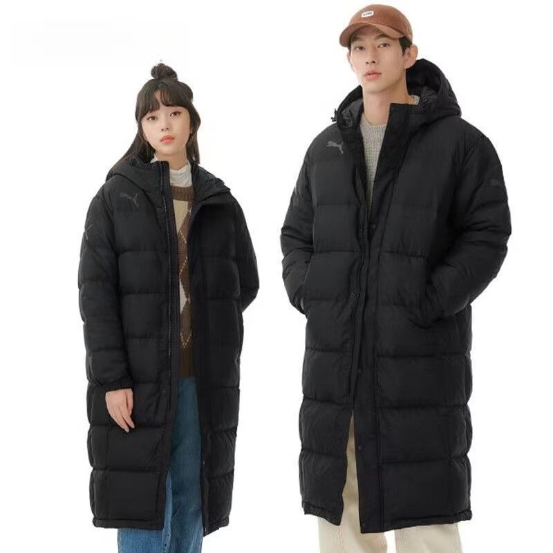 PUMA彪马 男女同款长款羽绒服 冬季保暖大LOGO连帽运动外套674277,淘宝优惠券,粉丝福利购,淘宝优惠卷
