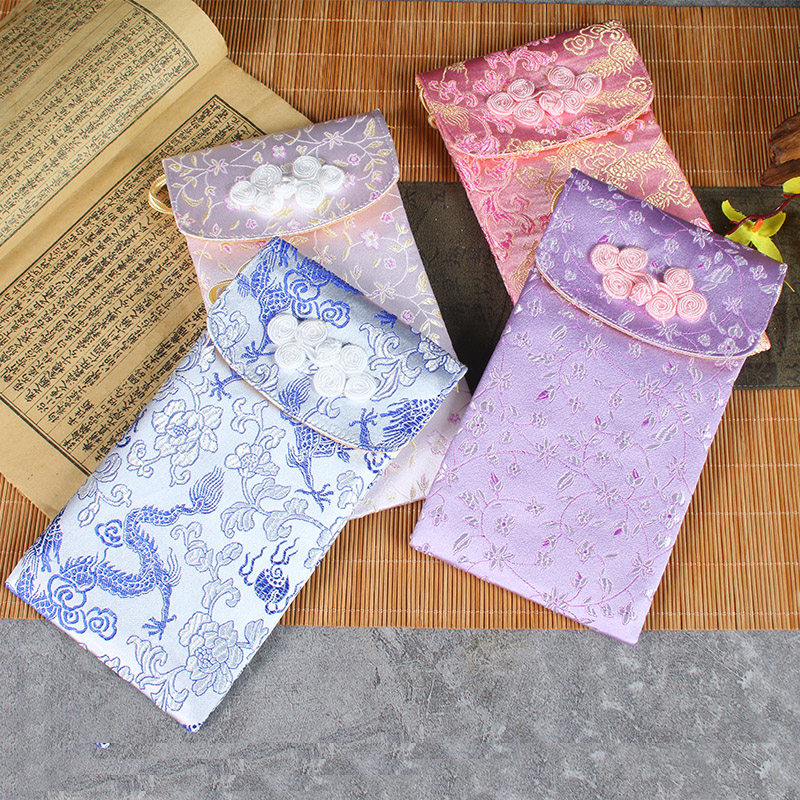 中国风丝绸手机包旗袍汉服包包女生通勤小包眼睛包零钱卡包钥匙包,淘宝优惠券,粉丝福利购,淘宝优惠卷