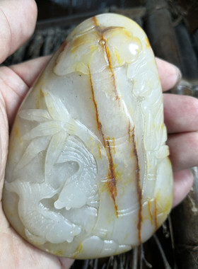 雕刻籽料新疆和田玉把玩