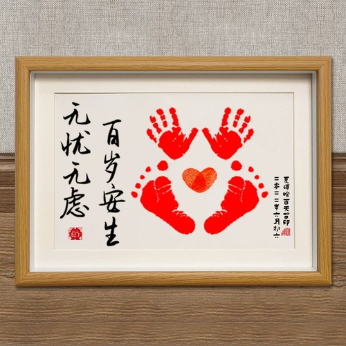 Памятные отпечатки рук и ног, фоторамка для новорожденных для младенца