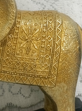 北欧高档招财大象摆件轻奢古风餐厅酒柜玄关柜装饰品办公开业礼品