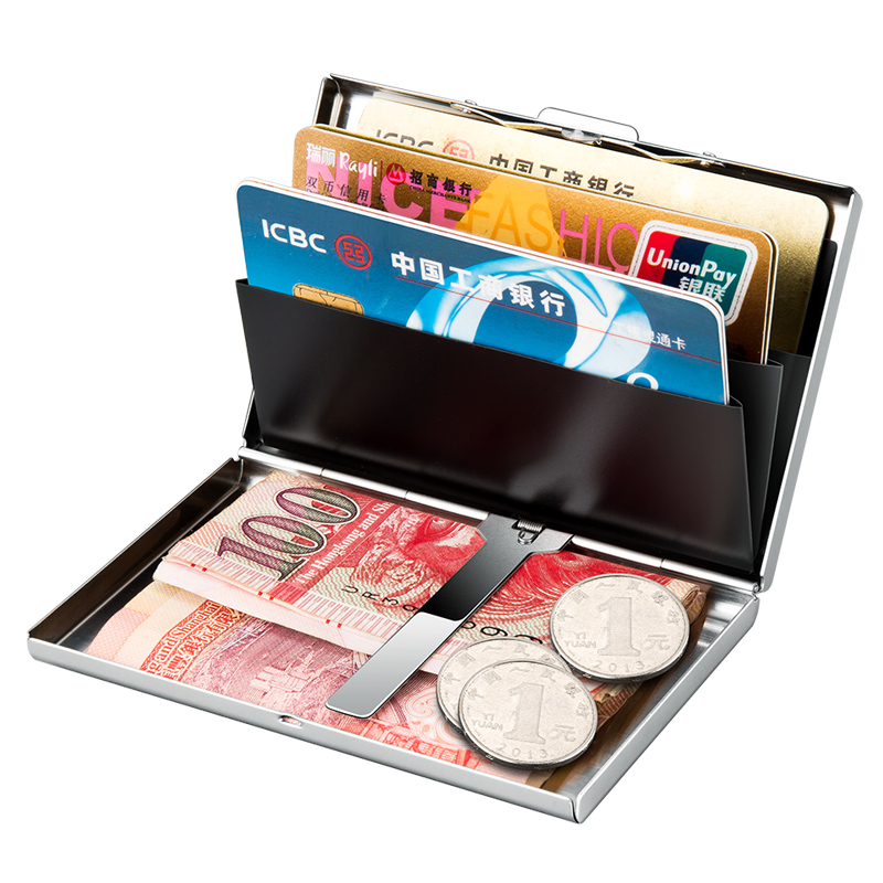 德国MODERN不锈钢卡盒创意卡夹金属钱包夹时尚银行信用卡夹钱夹 - 图3