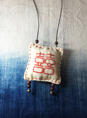 香囊双面绣端午节随身项链可定制