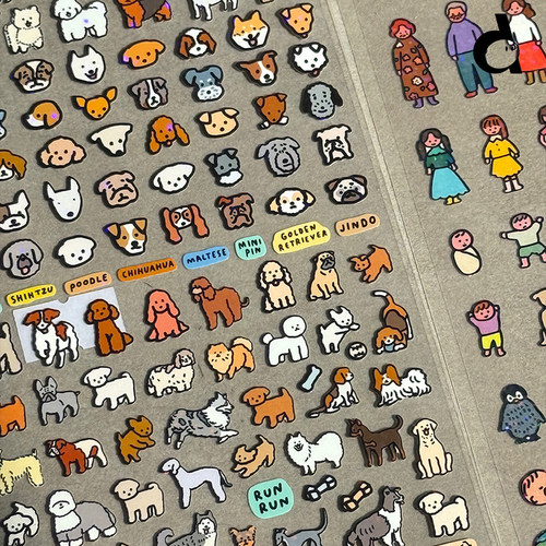 duye度也 韩国ZEROPERZERO可爱动物PP贴纸DIY手帐咕卡手机壳zpz - 图2