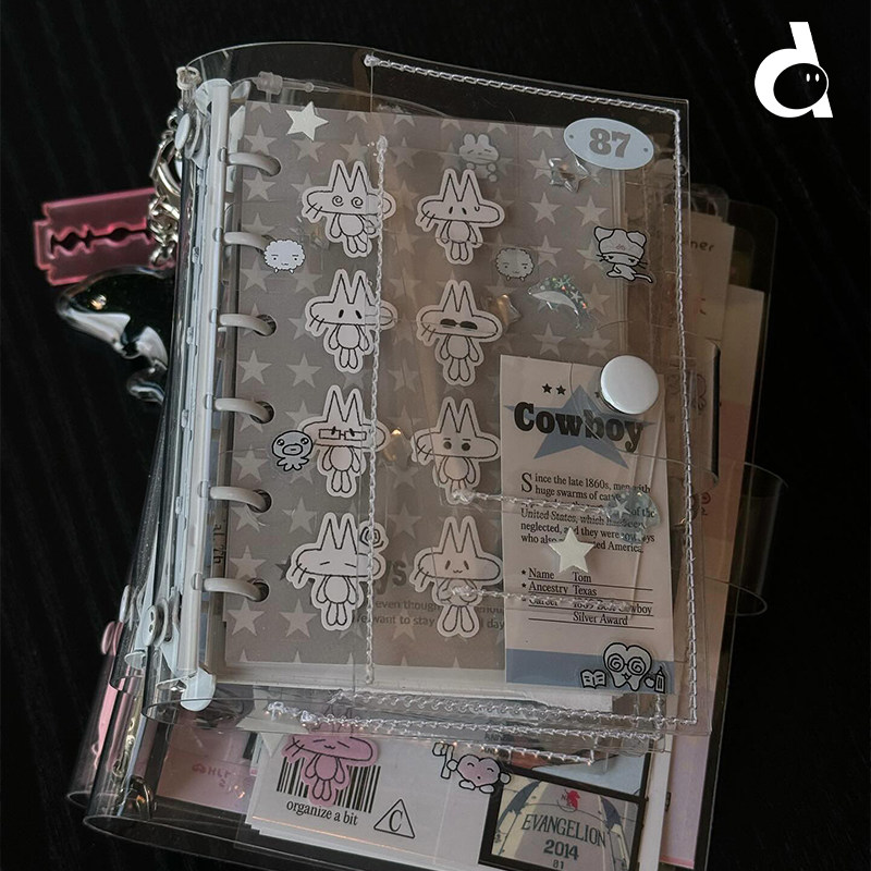 duye度也 韩国Jeongo innerside活页本A7透明壳内页封面DIY手帐,淘宝优惠券,粉丝福利购,淘宝优惠卷