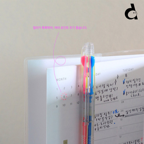 duye度也 韩国java neon模块笔三色霓虹荧光笔中性笔malgrecela - 图3