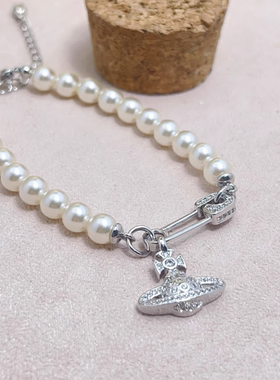 施家人造珍珠手链女 轻奢小众精致2025年新款潮高级感手饰叠戴