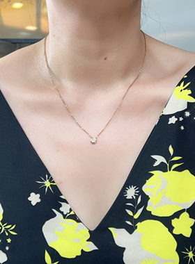 倪妮同款钛钢项链女 镀金高保色气质时尚简约叠戴锁骨链ins文艺