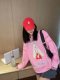 Thick terry cotton loose casual cotton sweatshirt cute cartoon