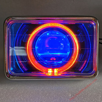 Square lamp motorcycle suitable for Honda king knife paparazzi GS125 front super bright far and near modified accessories led double light lens