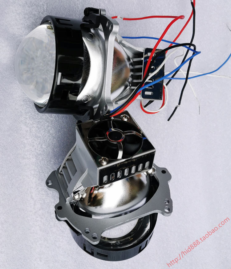 全新高清LED 双光透镜 汽车大灯 天使恶魔眼 节能聚光高亮 远近光,淘宝优惠券,粉丝福利购,淘宝优惠卷