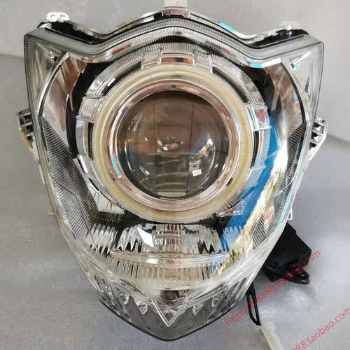 适用极客飒 GIXXER155 GSX150F前大灯总成改装 双光透镜天使眼LED - 图3