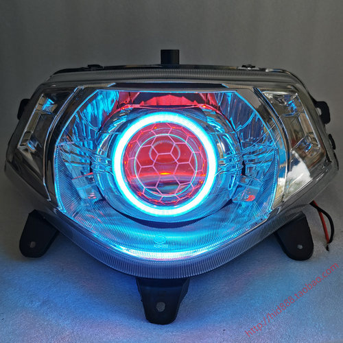 适用于本田WH125T-5A 9A 喜致喜鲨 改装 双光透镜 氙气灯大灯总成 - 图2