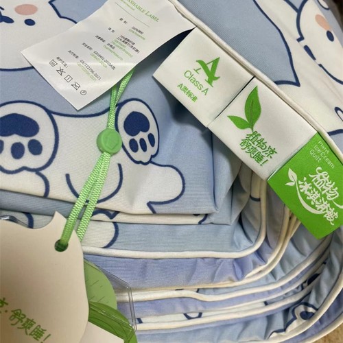 儿童凉感被小青芯夏凉被贴肤小凉被植物冰淇淋空调被可水机洗被子 - 图0