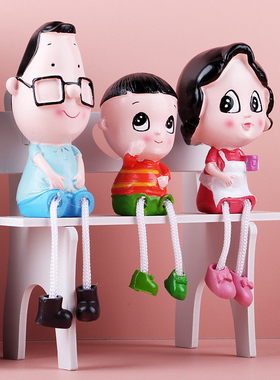 树脂工艺品装饰品摆件吊脚娃娃