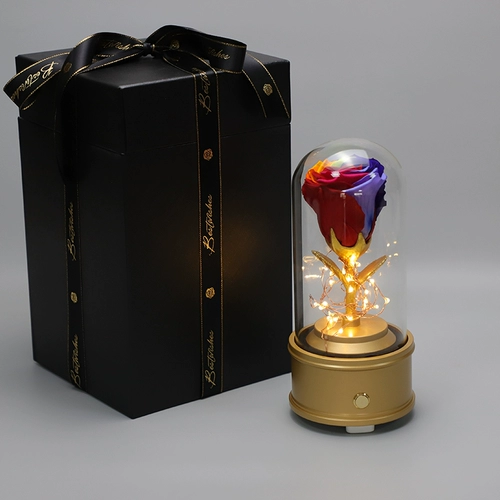 Маленький принц Вечный Жизнь Цветочная коробка Bluetooth Audio Rose День святого Валентина Подарки на День учителя дают подругу учителя