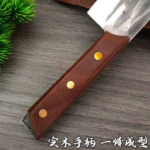 龙泉菜刀家用厨房锻打切片刀切肉切菜刀厨师刀具拍蒜超快锋利开刃 - 图1