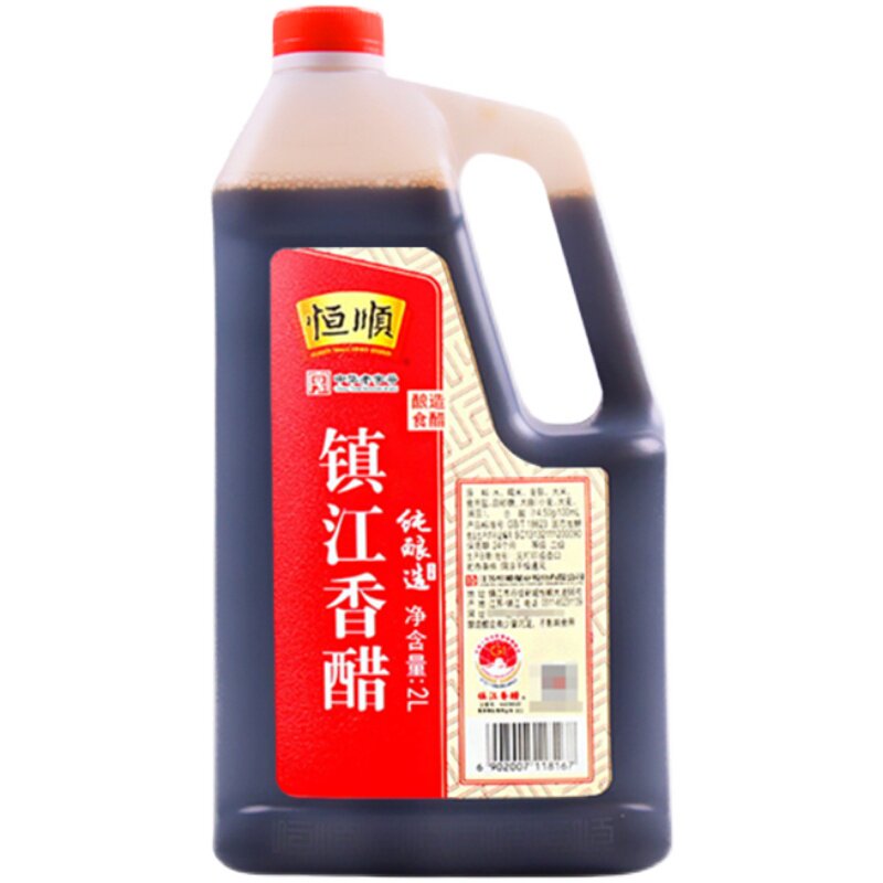 2L恒顺镇江香醋正品壶装桶装酿造食醋调味炒菜食堂家庭装食品_虎窝淘