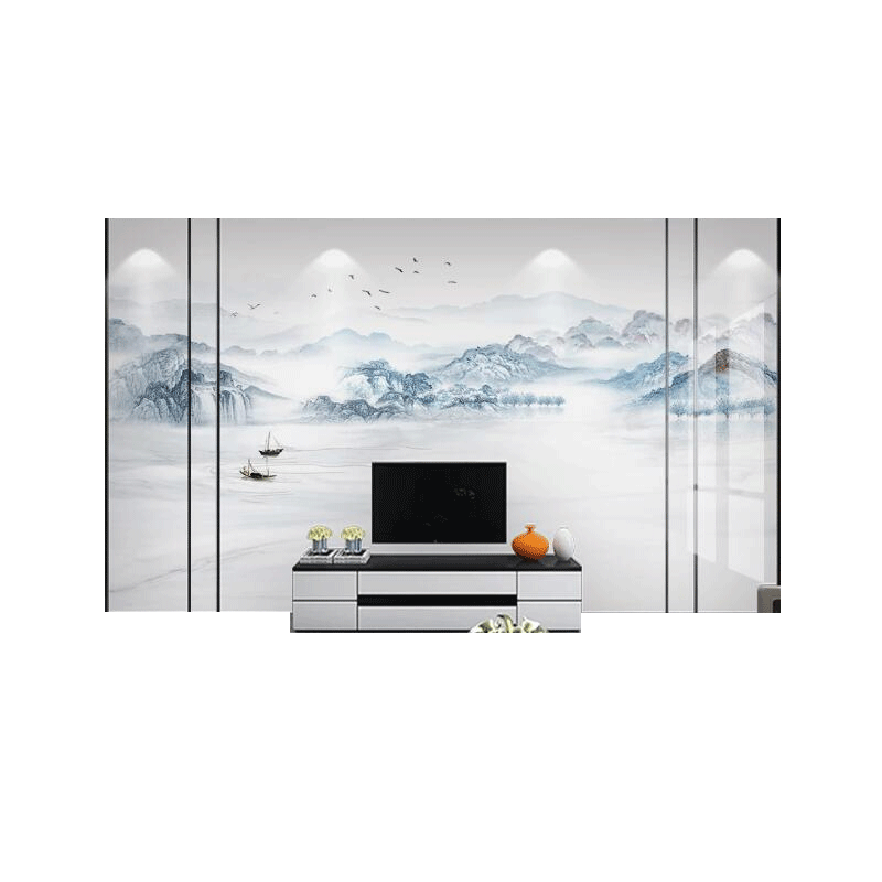 2025年新款岩板电视背景墙客厅中式山水大理石沙发影视墙高温瓷砖,淘宝优惠券,粉丝福利购,淘宝优惠卷