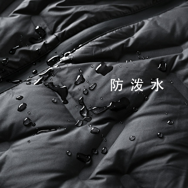 Laminated compartment locking American style outdoor 90 white duck down windproof and water repellent lightweight warm stand collar down jacket