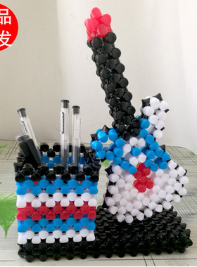 教师节手工串珠生日吉他笔筒礼物