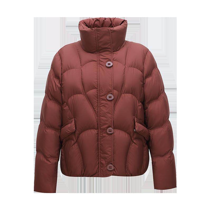 90白鸭绒立领羽绒服妈妈短款冬装外套2025新款小个子减龄中年女士,淘宝优惠券,粉丝福利购,淘宝优惠卷