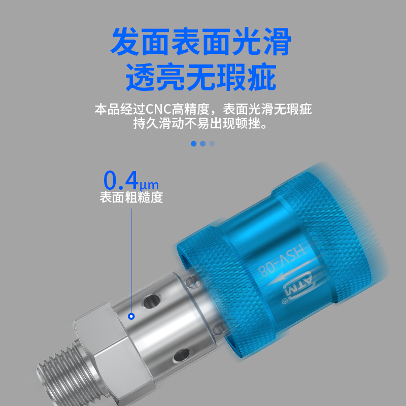 气动手滑阀HVS-08/10/15排气阀1分2分4分手推阀滑动开关双内牙FF - 图2