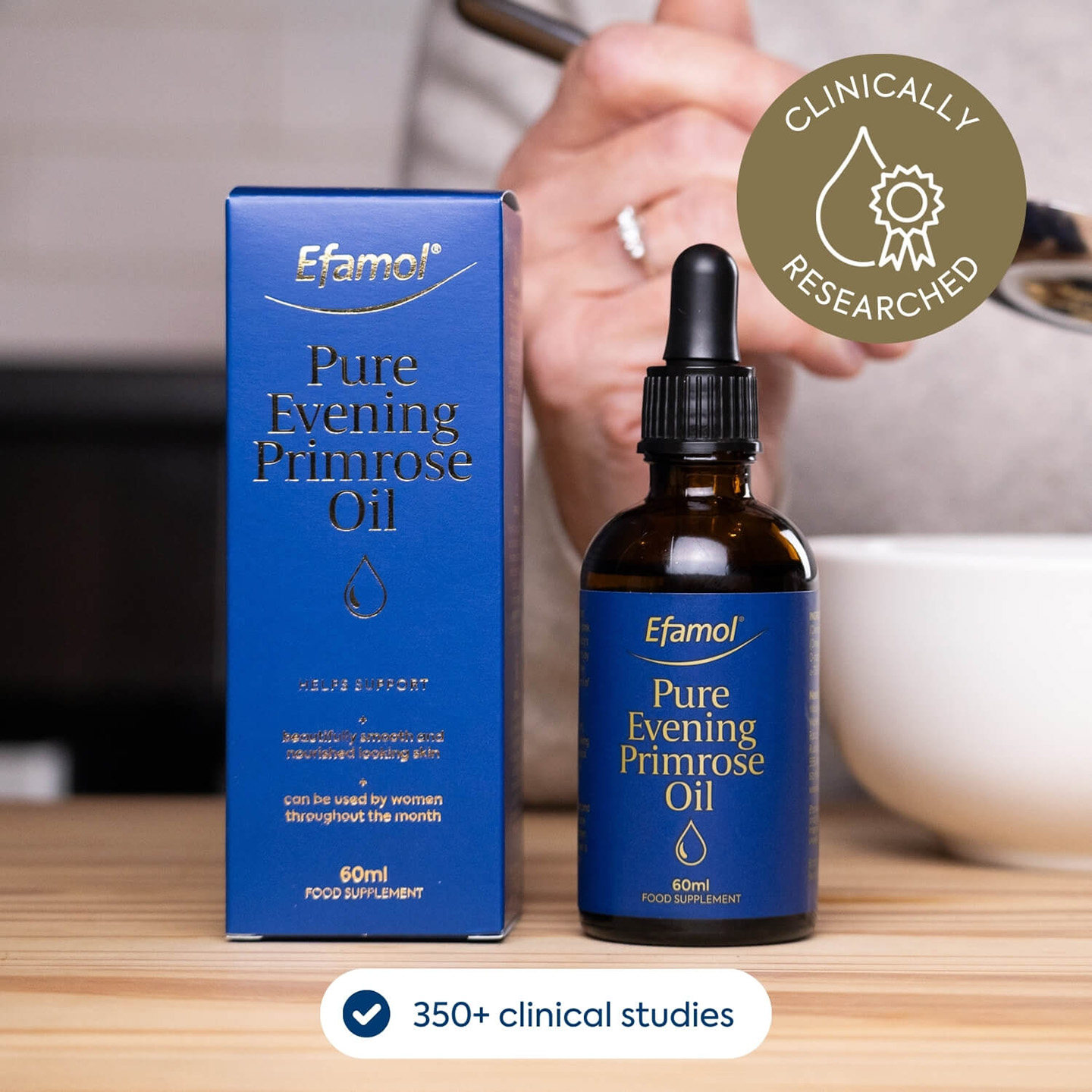 英国Efamol伊凡慕月见草油口服液精华卵巢保养月经呵护更年期60ml