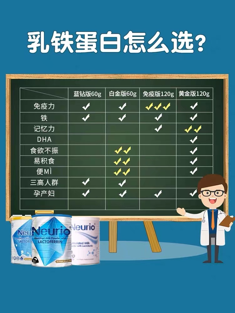 26年4月份澳洲进口纽瑞优乳铁蛋白调制乳粉儿童宝宝营养品蓝钻版 - 图0