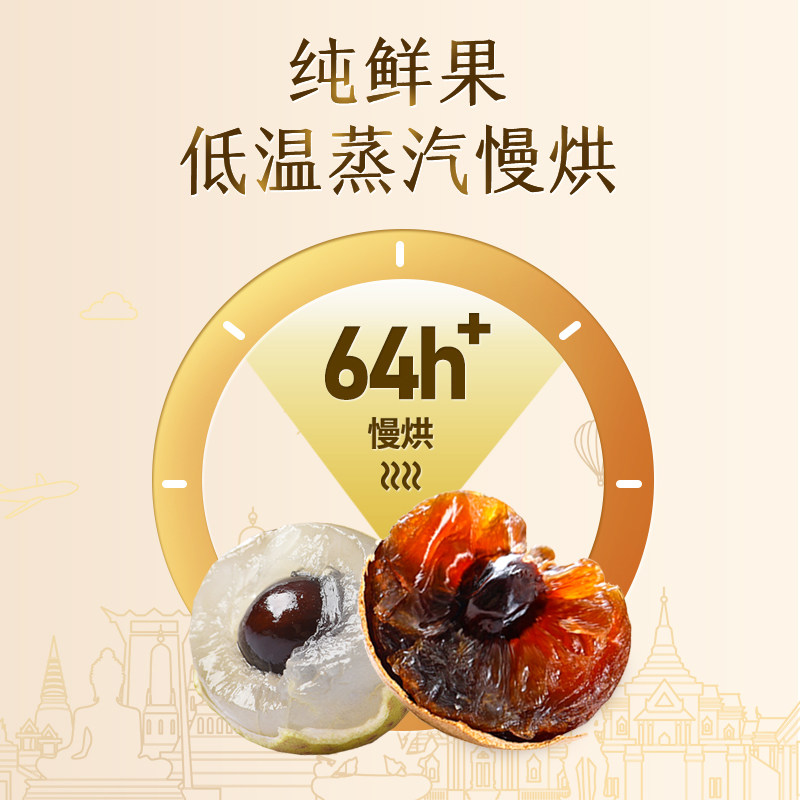 燕之坊桂圆干500g泰国龙眼干清迈原产肉厚可泡茶新货桂肉干货特产