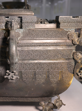 铜钰缘铜摆件古典博古架古代冰箱