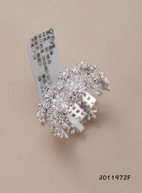 高级感满天星镂空戒指女小众