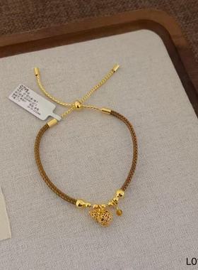 新中式小众高级感葫芦手链女转运手饰日常通勤配饰2025年新款