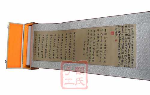 顾氏大师顾晓贤签名绣，1-4丝工艺精品苏绣：清明上河图全卷 软裱 - 图2
